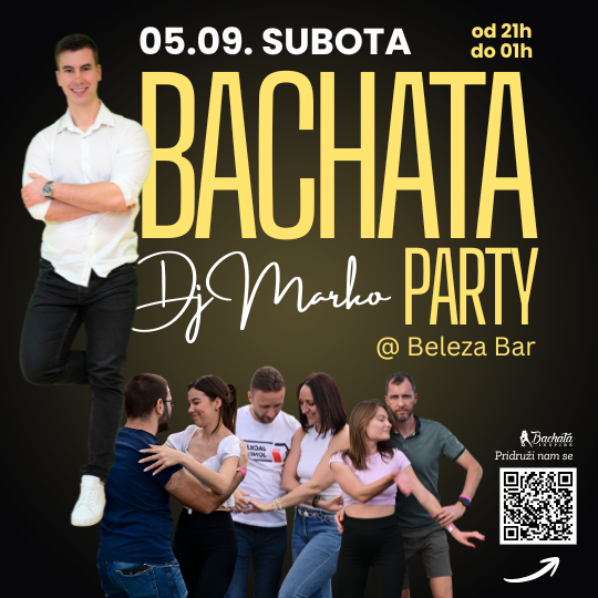 Bachata Party Subota 05.09. Beleza Bar